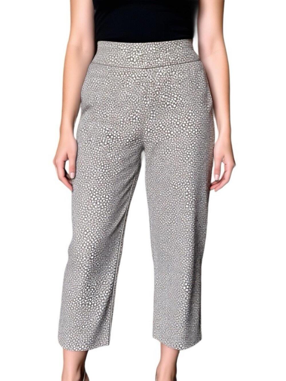 Women's Lightweight High-Rise Waist Cropped Capri Pull On Pants Size 12P